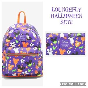 BNWT: LF Halloween SNACKS backpack & wallet set!!